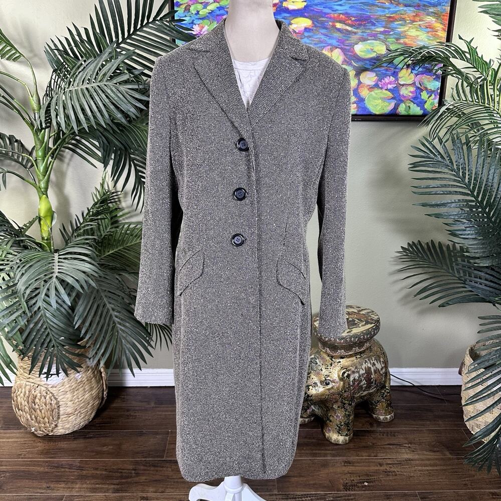 Le Suit Essentials overcoat light lined Tweed Weave